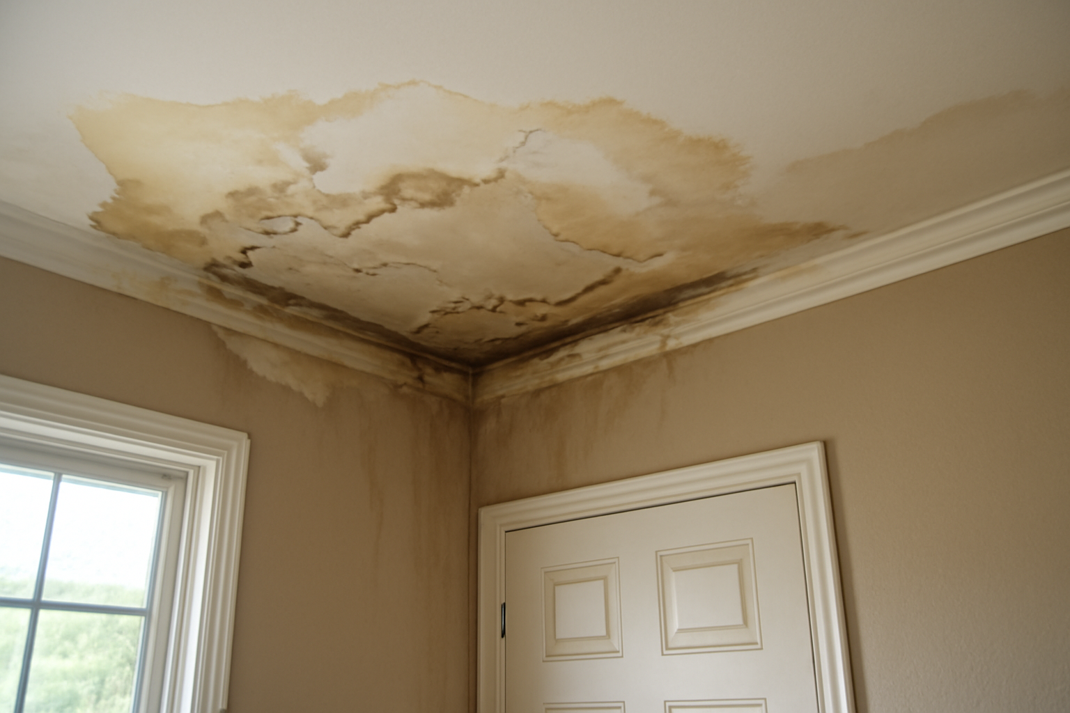 Ceiling Drywall Water Damage Restoration in Gladstone, MO