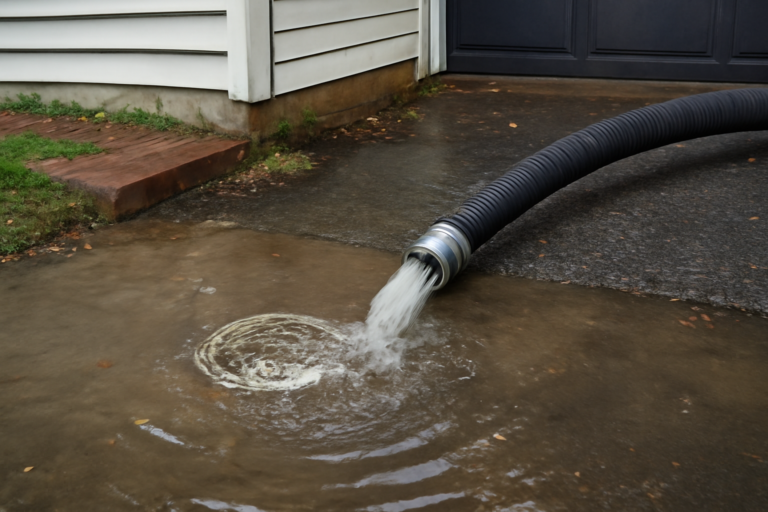 Clogged Drain Water Removal