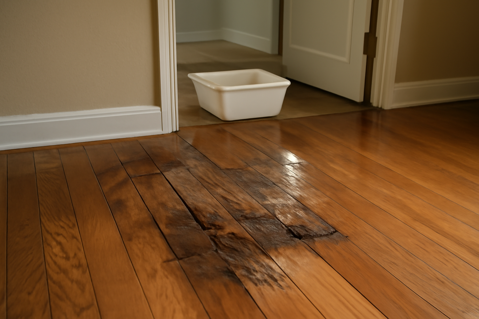 Hardwood Floor Water Damage Repair in Stilwell, KS