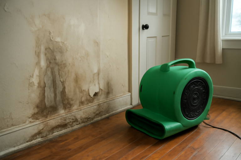 High-Velocity Air Mover Drying