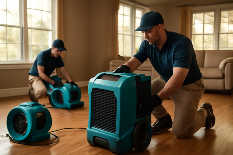 Water damage restoration service