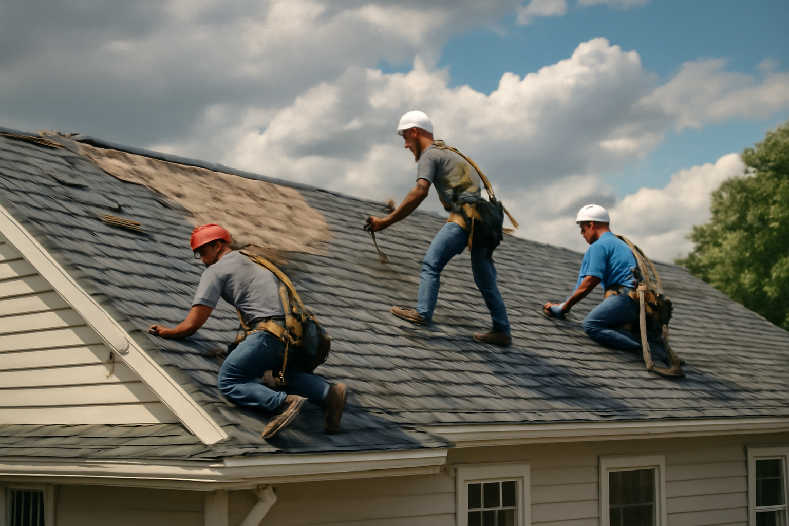 Storm damage repair service