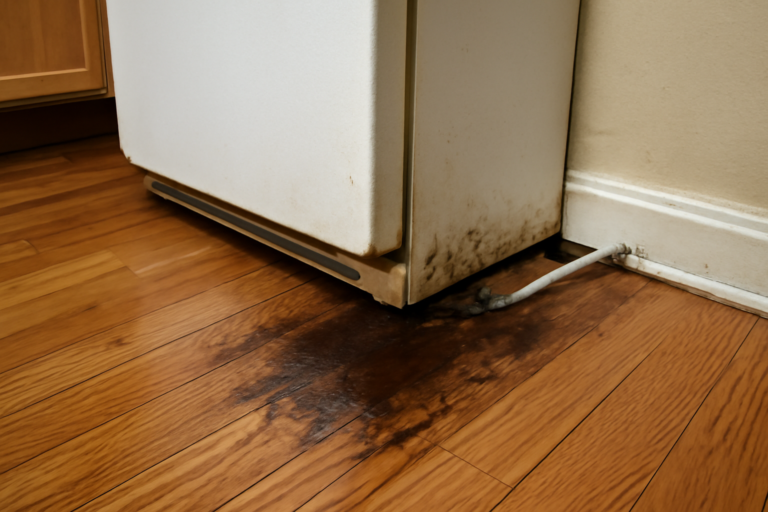 Refrigerator Water Line Leak Removal