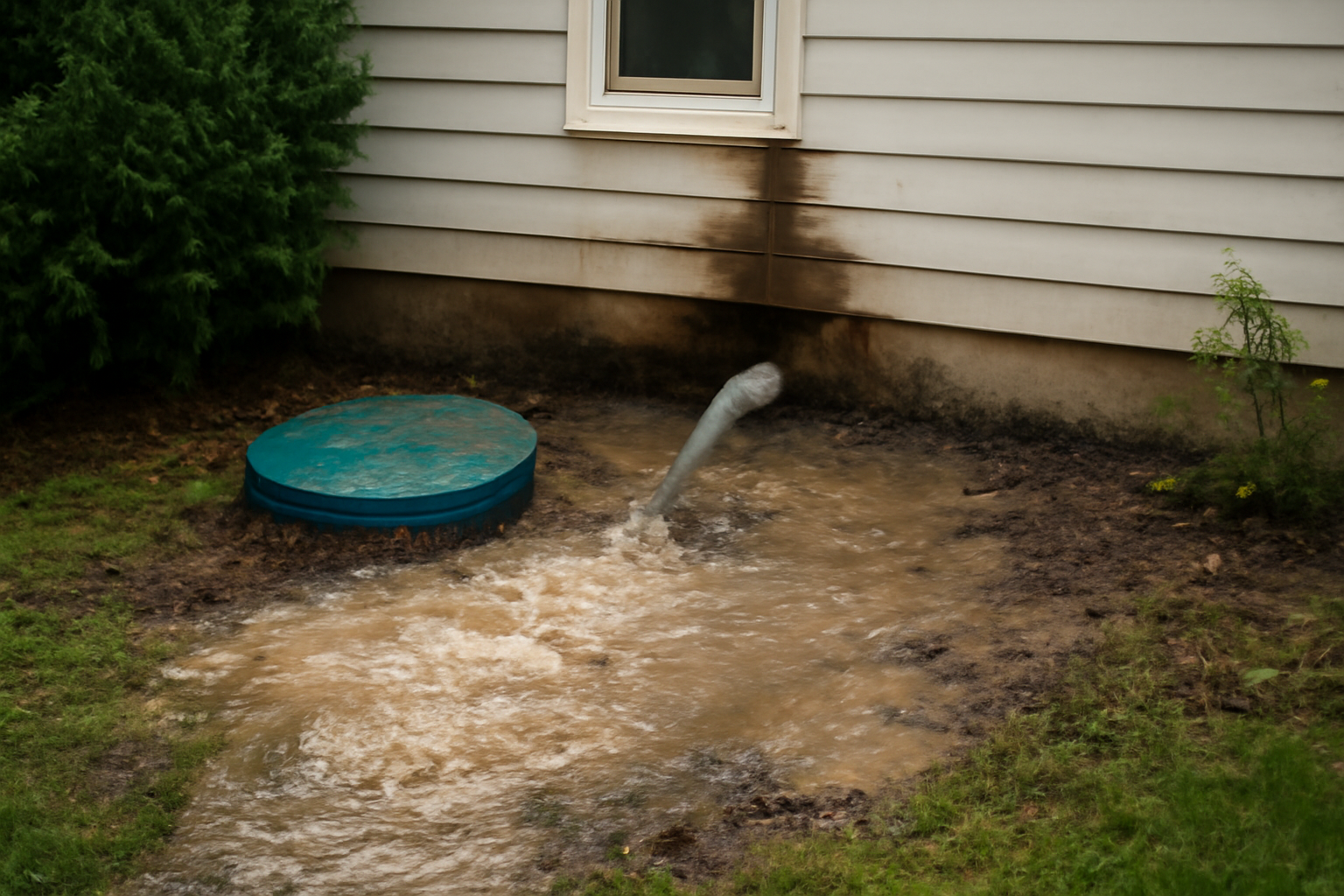 Septic Tank Backup Water Removal in Raymore, MO
