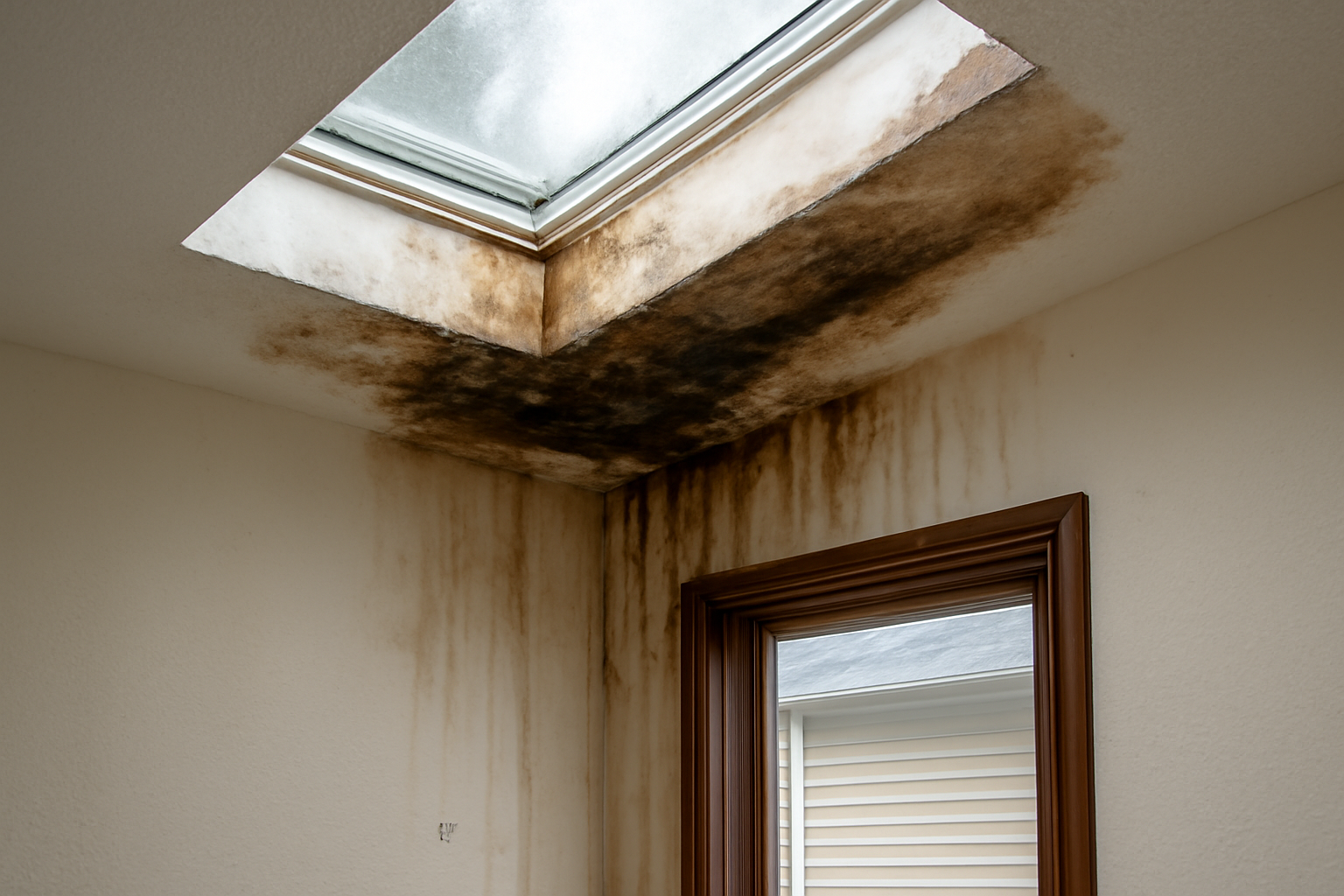 Skylight Leak Water Removal in Gladstone, MO