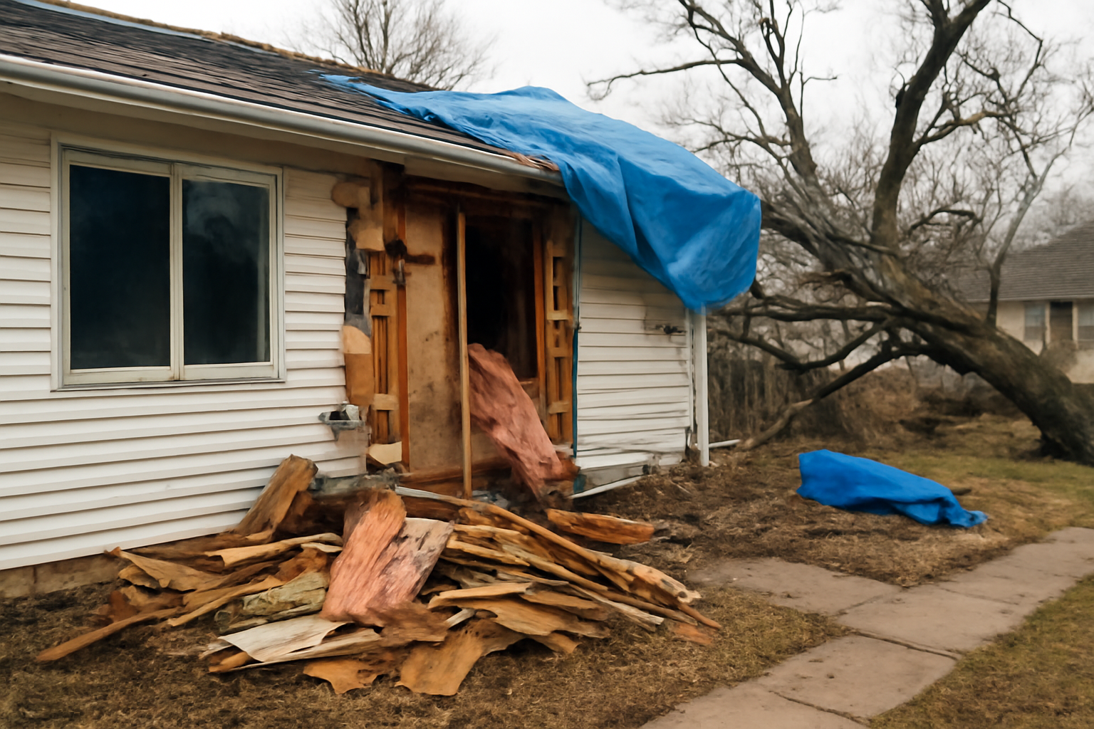 Storm Damage Restoration in ZIP code 66052
