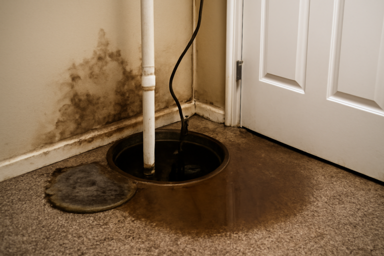 Sump Pump Overflow Water Removal